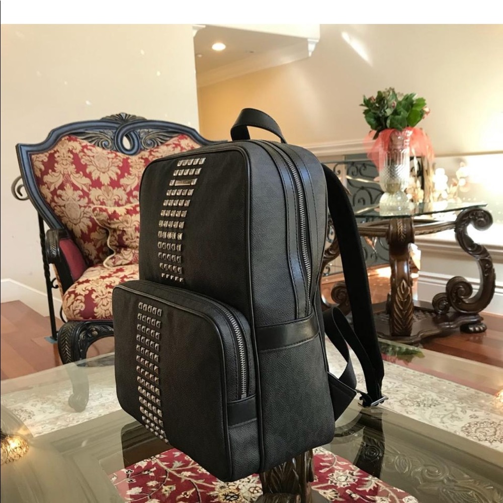 Nwt Michael Kors studded men’s signature backpack - Picture 7 of 8